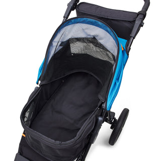 Palster Trek All Terrain Dog Stroller - Black & Harbour Blue - Free Rain Cover