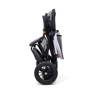 Palster Trek All Terrain Dog Stroller - Black & Mist Silver - Free Rain Cover