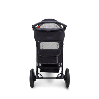 Palster Trek All Terrain Dog Stroller - Black & Mist Silver - Free Rain Cover