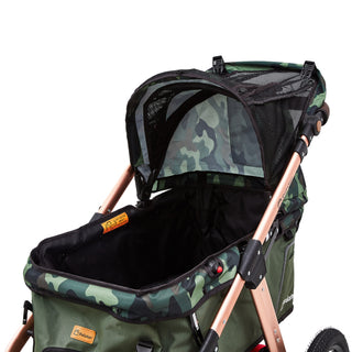 Palster Quest All Terrain Dog Stroller - Green Camouflage - Free Rain Cover