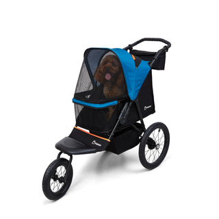 Palster Explorer All Terrain Dog Stroller - Black & Harbour Blue
