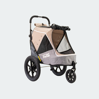 Innopet Sporty Evolution v2.0 Dog Stroller (and Bike Trailer!) - Free Rain Cover - Latte