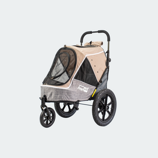 Innopet Sporty Evolution v2.0 Dog Stroller (and Bike Trailer!) - Free Rain Cover - Latte