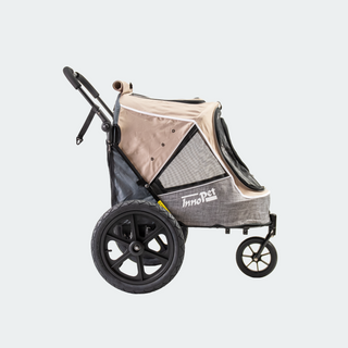 Innopet Sporty Evolution v2.0 Dog Stroller (and Bike Trailer!) - Free Rain Cover - Latte