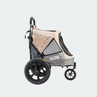 Innopet Sporty Evolution v2.0 Dog Stroller (and Bike Trailer!) - Free Rain Cover - Latte