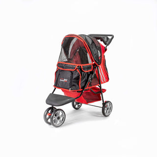 Innopet All Terrain Buggy Pet & Dog Stroller - 2 Year Warranty Included - Red/Black