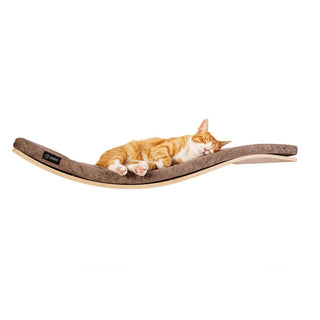 The CHILL DeLuxe Cat Shelf Perch by Cosy & Dozy – ECO Soaped Beech (Multiple Cushion Colours Available)