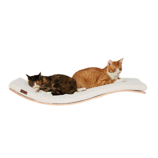 The CHILL DeLuxe Cat Shelf Perch by Cosy & Dozy – ECO Soaped Beech (Multiple Cushion Colours Available)