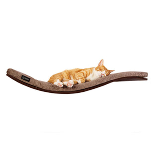 The CHILL DeLuxe Cat Shelf Perch by Cosy & Dozy – Wenge (Multiple Cushion Colours Available)