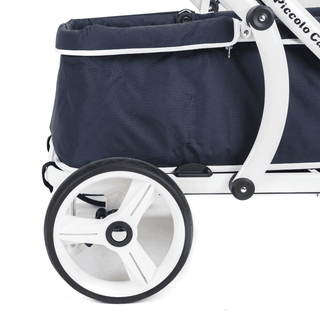 Piccolocane Crea Pet Wagon Dog Stroller - for XL Dogs - (100kg capacity) - Navy Blue