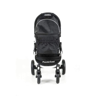 Piccolocane Tanto2 Luxury Dog Stroller, Detachable Pet Carrier & Free Rain Cover - Black